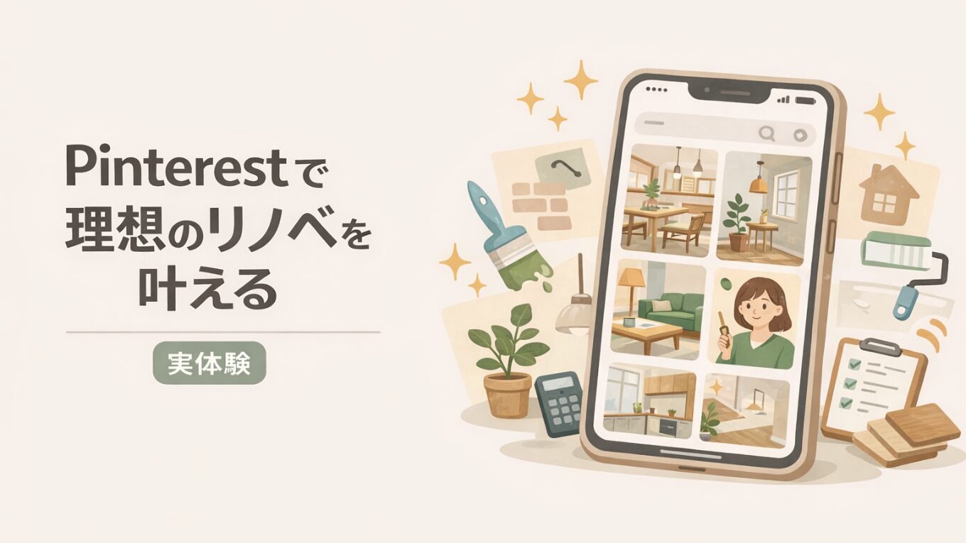Pinterestで理想のリノベを叶える方法「リノベでやさしい暮らし」をつくる私の実体験
