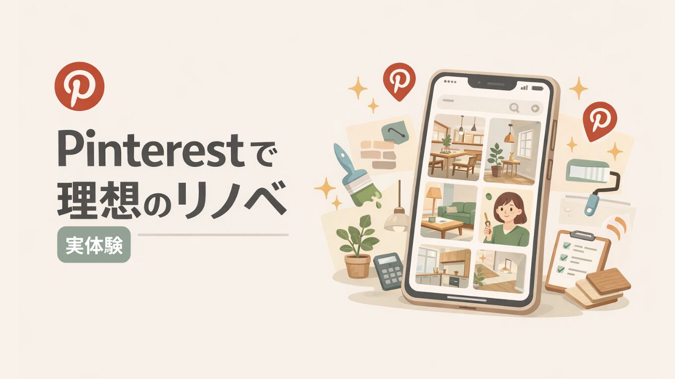 Pinterestで理想のリノベを叶える方法「リノベでやさしい暮らし」をつくる私の実体験
