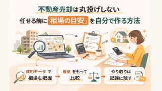 不動産売却は丸投げしない｜任せる前に「相場の目安」を自分で作る方法